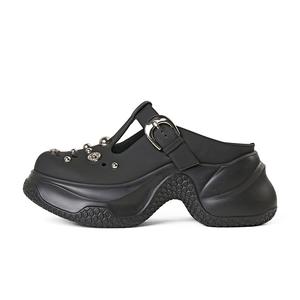 Женские сандалии с закрытым носком, устойчивые к истиранию и резиновой подошве RED DRAGONFLY, Black