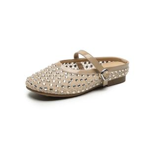 Тихие женские сандалии с закрытым носком MADALLO, Gold