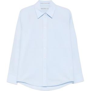 Длинная рубашка оверсайз Alexander Wang, синий