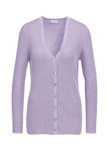 Вязаный кардиган Goldner, сиреневый