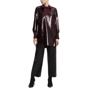 KARL LAGERFELD / Karl Lagerfeld Jeans Женское платье с длинными рукавами KARL LAGERFELD FW21 бордовое