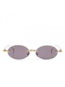 Kuboraum солнцезащитные очки в овальной оправе, золотой