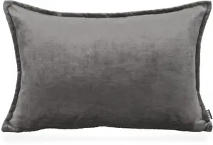 Х.ОК.К. Декоративная подушка "Bonanza" слегка мерцающая, включая наполнитель, съемный чехол на молнии H.O.C.K. 50х50 см, темно-серый/серый