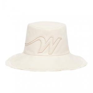 MaxMara Оригинальная дизайнерская хлопковая шляпа-ведро для женщин Brown
