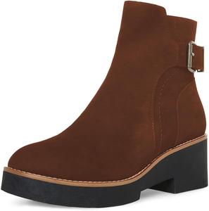 Женские модные ботильоны YDN с пряжкой, закрытым носком, молнией, на платформе и толстом каблуке, для работы, шопинга и повседневной носки, размеры 4-16 США, Brown