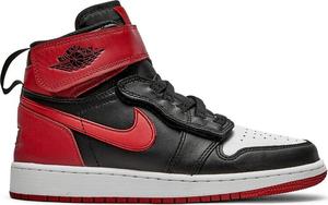 Кроссовки Air Jordan 1 High FlyEase GS Black Gym Red, черный