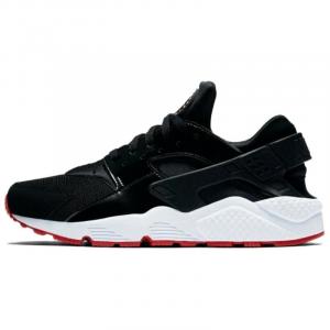 Кроссовки Nike Air Huarache Black/Gym Red/White, черный/белый