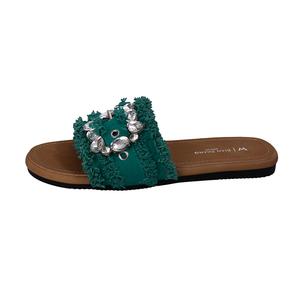 Массажные тапочки-слайды с защитой от истирания для женщин WUJI, Green