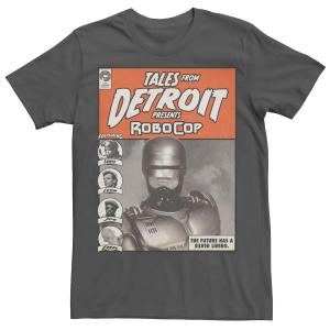 Мужская футболка RoboCop Tales From Detroit представляет комикс RoboCop Licensed Character