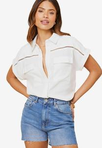 Блуза Lipsy UTILITY POCKET WITH A TOUCH, White