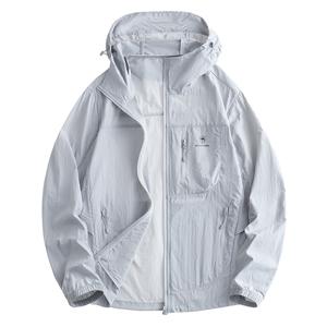 Дышащая одежда с защитой от ультрафиолета и ветра для мужчин и женщин VanCamel, светло-серый