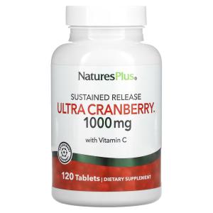 Добавка NaturesPlus Ultra Cranberry с пролонгированным высвобождением, 120 таблеток