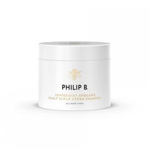 Philip B. Скраб для кожи головы с авокадо и мятой, 8 жидких унций - шампунь Crёme + скраб для кожи головы с морской солью, гамамелисом и алоэ для всех типов волос