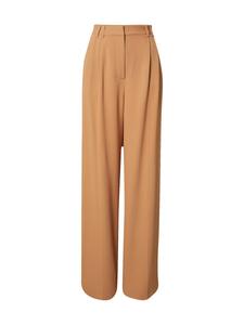 Брюки со складками спереди Kendall for ABOUT YOU Loose fit Pleat-Front Pants Ruby, коричневый
