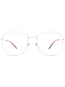 Шестиугольные очки Gucci, золотистый