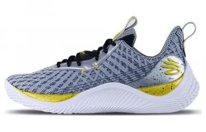 Кроссовки Under Armour Curry 10, синий/черный/белый/желтый