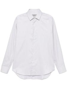 Canali рубашка с геометричным принтом, нейтральный цвет