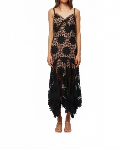 Платье-миди Channeling черного цвета Elliatt