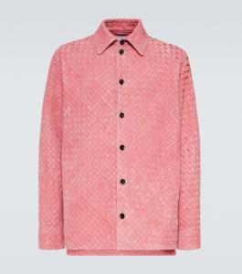 Рубашка из замши Intrecciato Bottega Veneta, Cherry Blossom