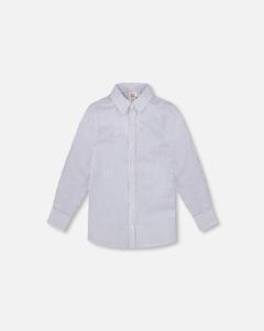 Рубашка с длинным рукавом на пуговицах в темно-синюю полоску Deux par Deux