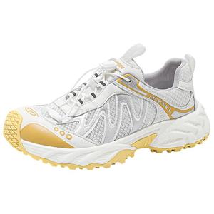 QINGZHUHU Скользоустойчивые износостойкие дышащие влагоотводящие массивные низкие кроссовки женские Lemon Yellow, цвет Lemon Yellow