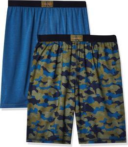 Пижамные шорты Calvin Klein для мальчиков, 2 шт., Green/Dark Blue