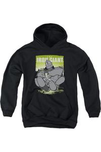 Толстовка Iron Giant с капюшоном "Помогающая рука" для детей Gildan, черный