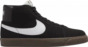 Кроссовки Nike Zoom Blazer Mid SB 'Black Dark Gum', черный