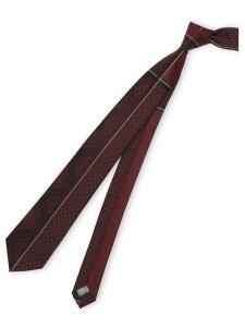 Узкий галстук из смесовой шелковой ткани, шириной 7,5 см Mfeditorial, цвет 14 Wine