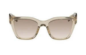 SAINT LAURENT Градиентные квадратные солнцезащитные очки, Beige