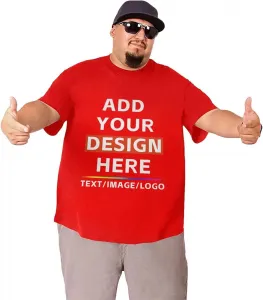 Футболка Generic Custom Big Size, персонализированная с изображением, текстом или логотипом