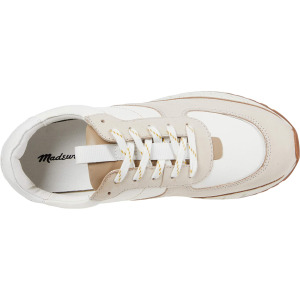 Кроссовки Kickoff Trainer Sneakers in Neutral Colorblock Leather Madewell, кремовый