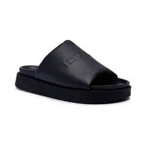 Кожаные тапочки Inuikii, черный