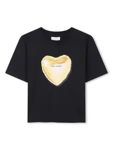 Футболка с круглым вырезом Marc Jacobs Kids, черный