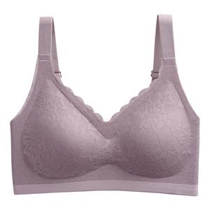 Массажный бюстгальтер для увеличения груди с подогревом и вибрацией 506H Furanke, лаванда