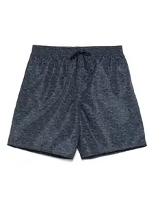 Плавки-шорты с монограммой FENDI, синий