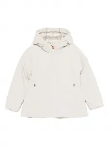 Пальто на молнии с капюшоном Save The Duck Kids, бежевый