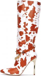 Сапоги Cape Robbin ESA Spike Chain с острым носком и длиной до колена (ESA), Kuh