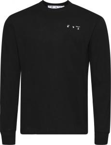 Лонгслив Off-White Caravag Paint Skate Long-Sleeve Tee 'Black', черный
