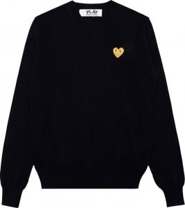 Свитер Comme des Garçons PLAY Gold Heart Sweater 'Navy', синий