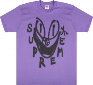 Футболка Supreme Smile T-Shirt 'Purple', фиолетовый
