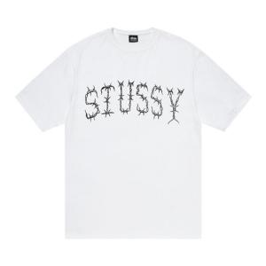 Футболка Stussy Barb Tee 'White', белый