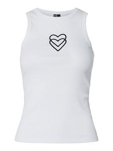 Топ Pieces, белый