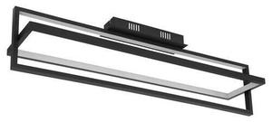 Светодиодный потолочный светильник Globo, 82x18x21,5 см, опал/черный