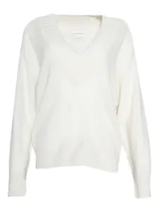 Кашемировый свитер LouLou de Saison, белый
