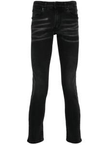 Стираные зауженные Джинсы Salvatore Santoro, черный