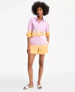 Женские шорты с омбре и завязками On 34th, фиолетовый