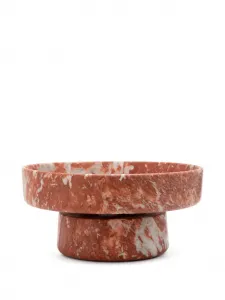 Мраморная ваза для фруктов, 20х40 см, Editions Milano, красный