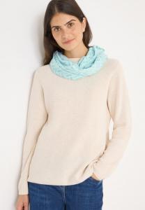 Шарф Cecil LOOP MIT AUSBRENNER-MUSTER, Blau/Turquoise