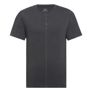 Футболка yoga dri-fit quick dry sports round neck short sleeve black gray blackgray Nike, черный